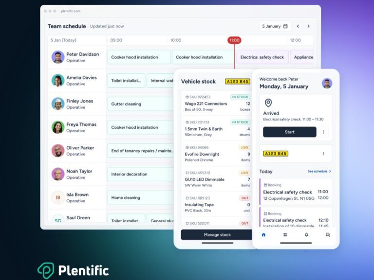 Plentific launches real-time field service management to streamline property services