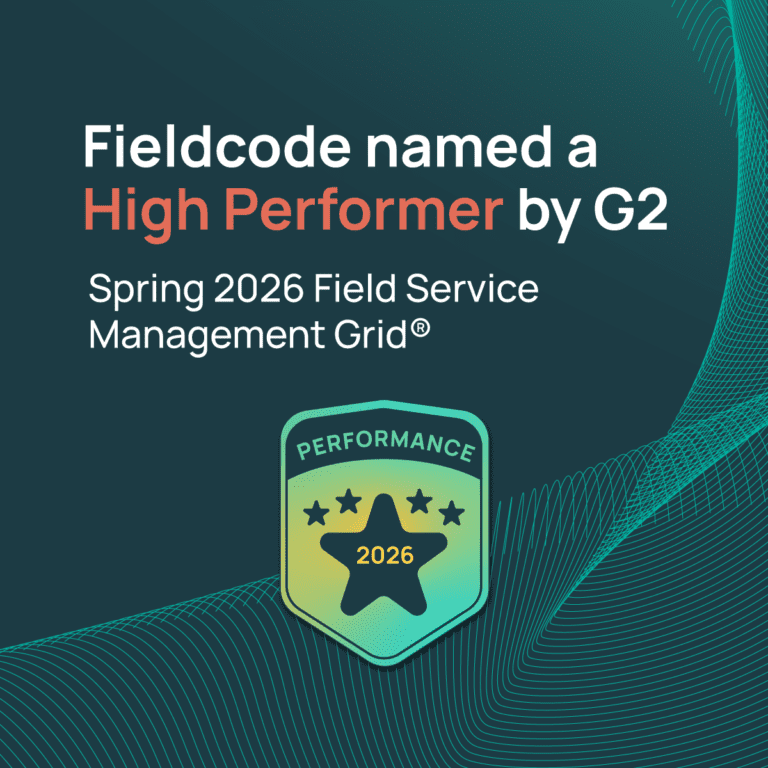 Fieldcode recognized as a High Performer in the G2 Spring 2026 Field Service Management Grid®