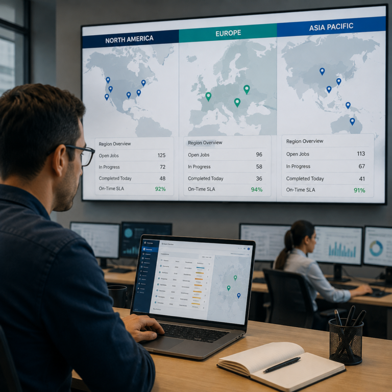 How FSM Platforms Support Multi-Region Service Teams